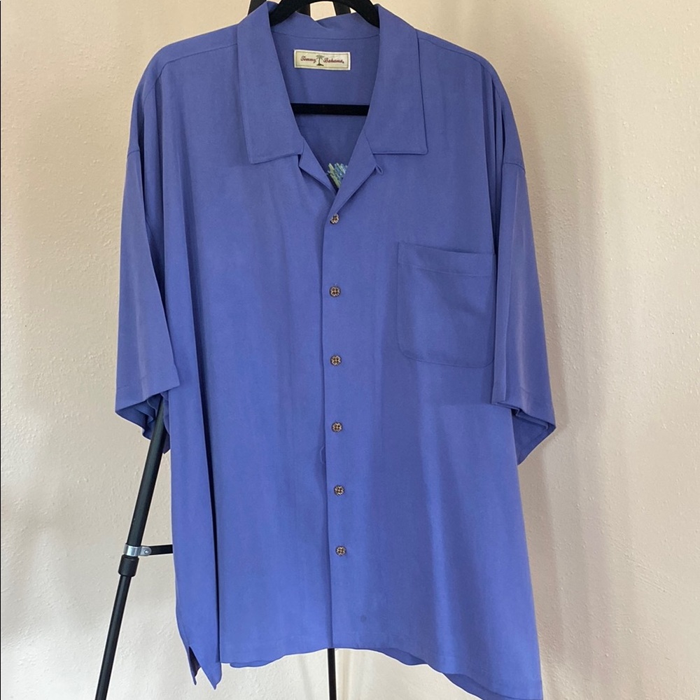 Tommy Bahama Blue Casual Button Down Shirt Lightweight
